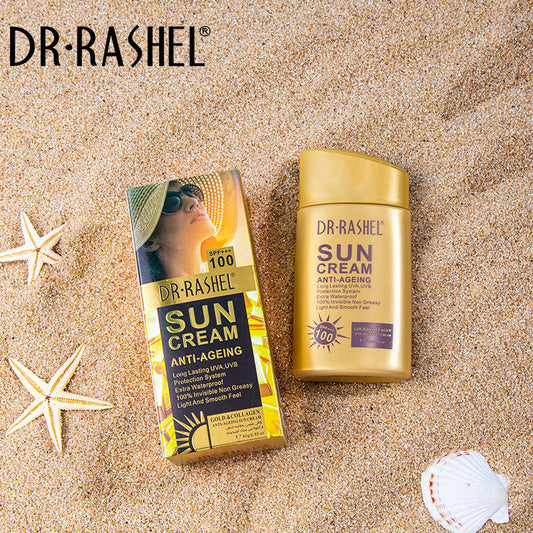 Dr.Rashel Spf100 Sun Cream Gold & Collagen Anti-aging - 80g